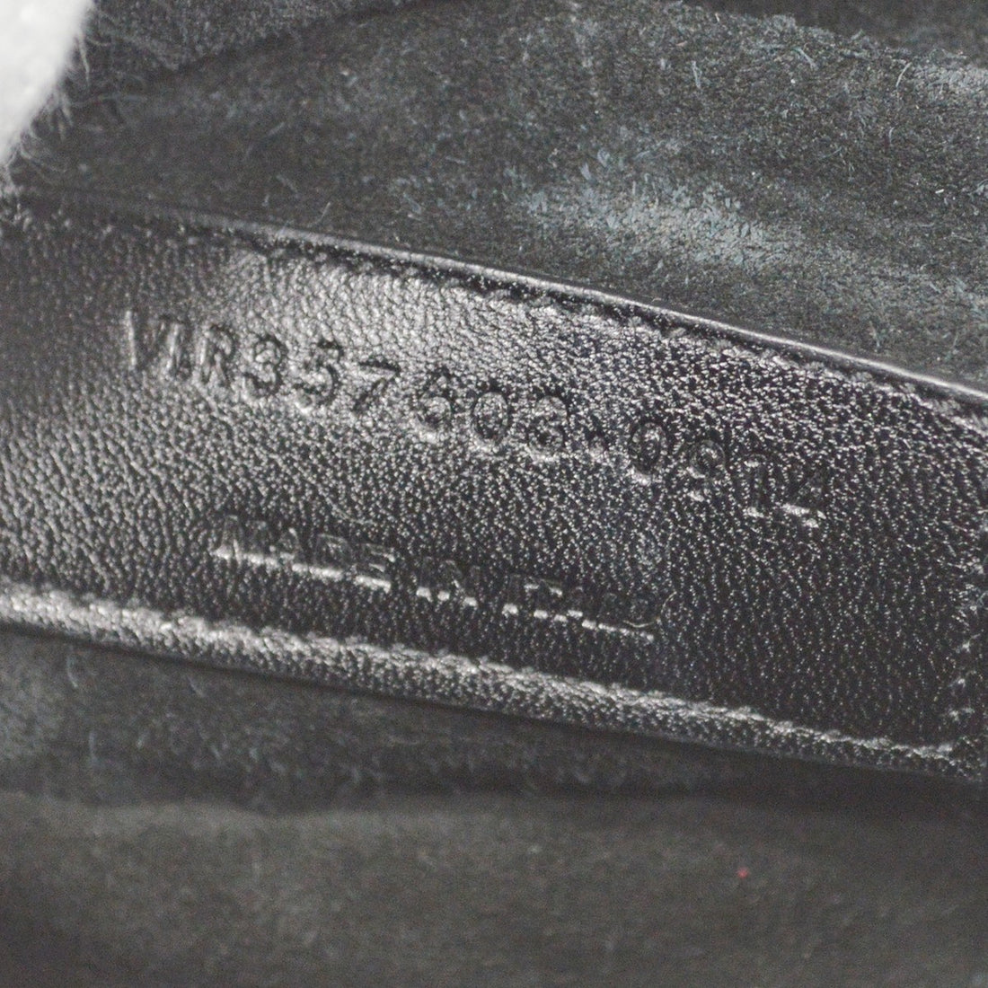Saint Laurent Emmanuelle Borchiata in Pelle Nero Vintage