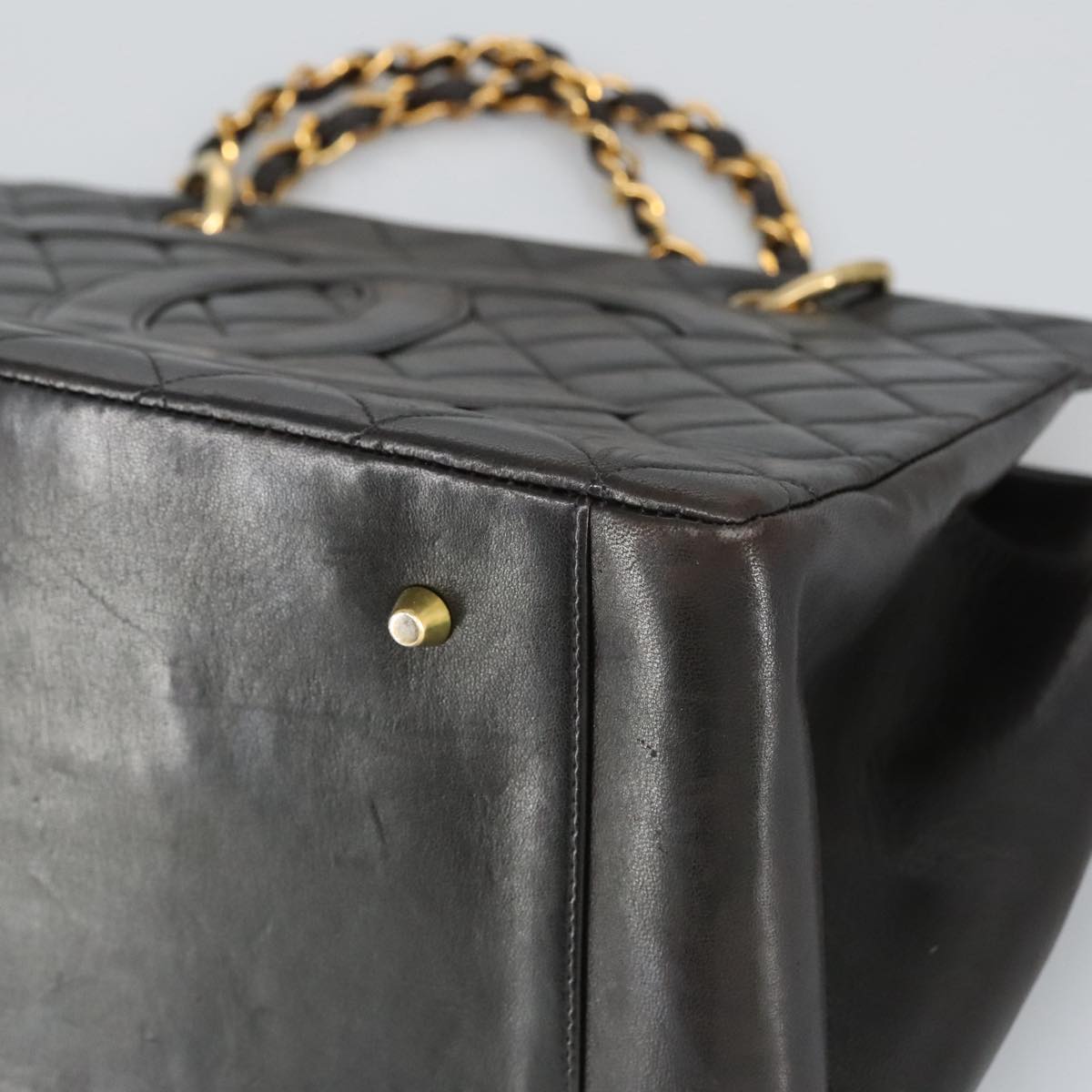 CHANEL Matelasse Chain Hand Bag Nera Originale | Borsa a Mano Oro