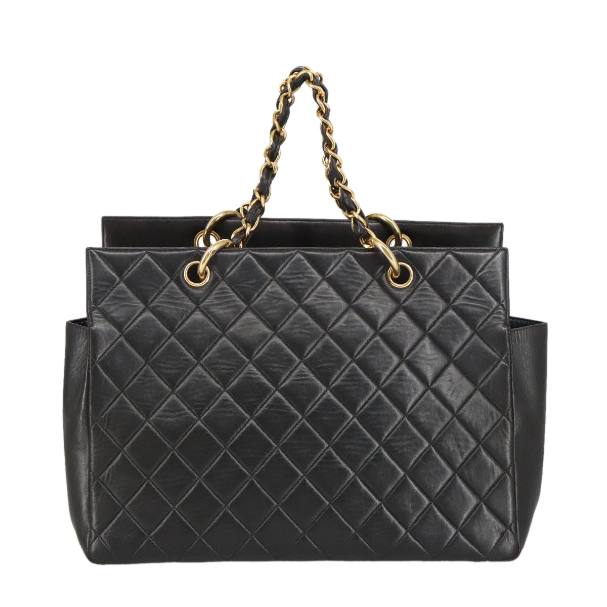 CHANEL Matelasse Chain Hand Bag Nera Originale | Borsa a Mano Oro