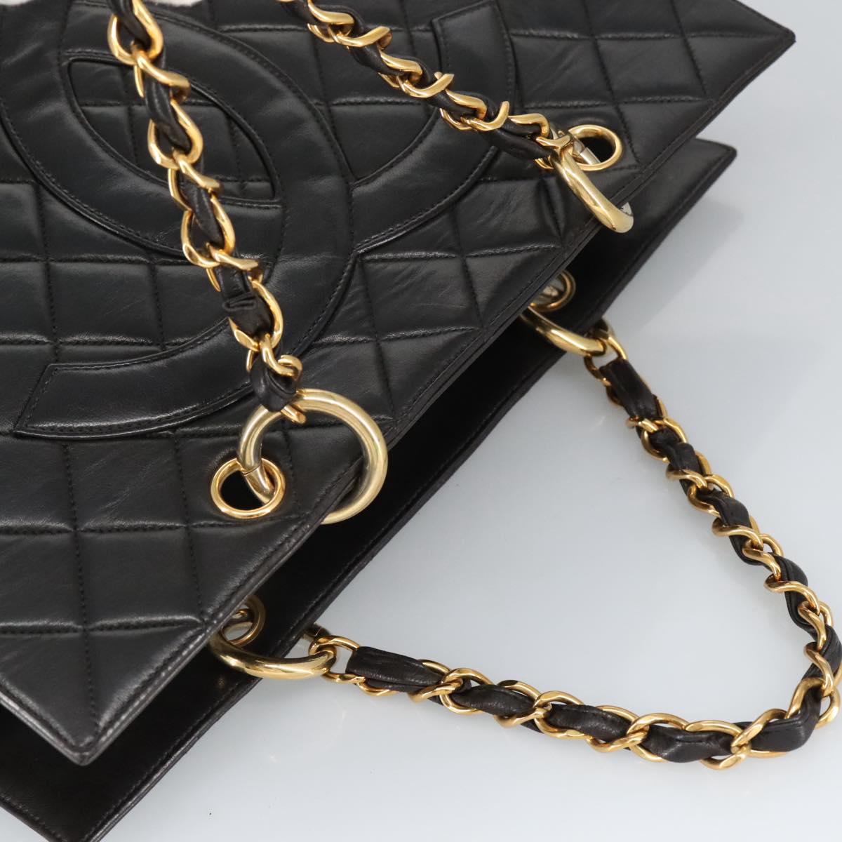 CHANEL Matelasse Chain Hand Bag Nera Originale | Borsa a Mano Oro