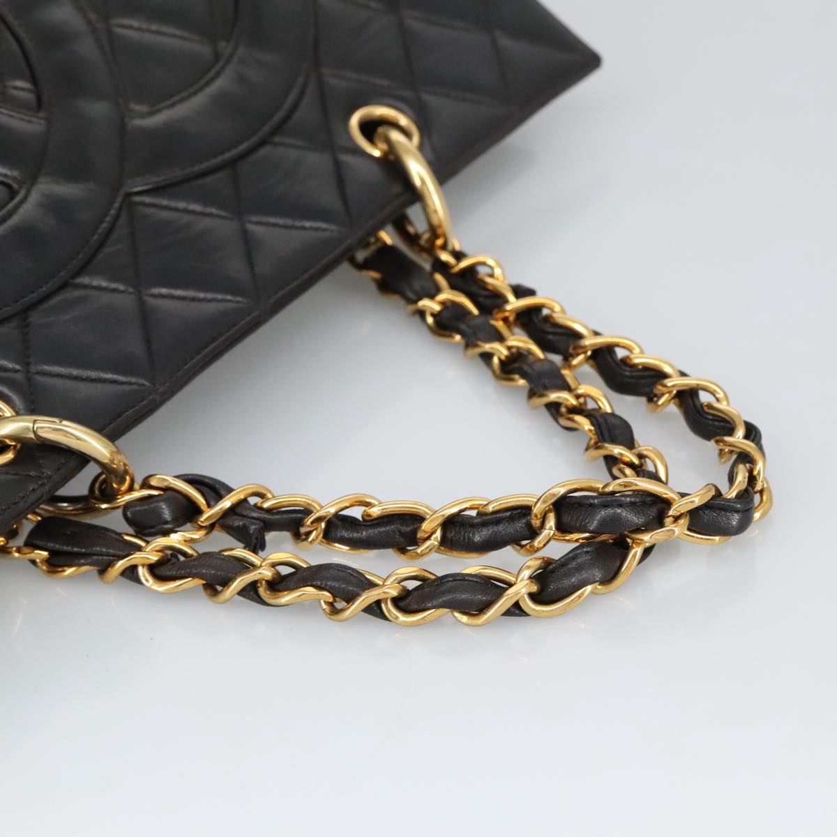 CHANEL Matelasse Chain Hand Bag Nera Originale | Borsa a Mano Oro