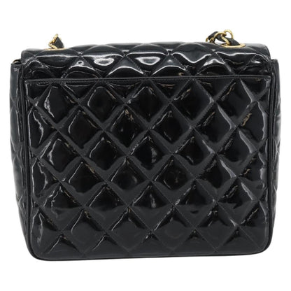 CHANEL Matelasse Chain Bag Vernice Nera Originale | Borsa a Catena Oro