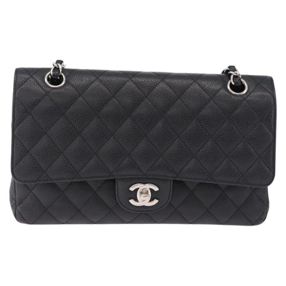 CHANEL Chain Matelasse 25 Bag Caviar Nera Originale | Argento
