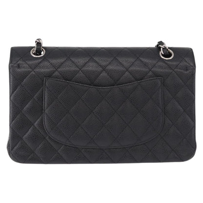 CHANEL Chain Matelasse 25 Bag Caviar Nera Originale | Argento