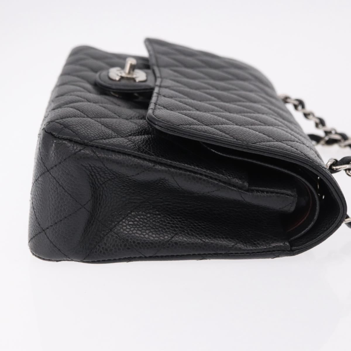 CHANEL Chain Matelasse 25 Bag Caviar Nera Originale | Argento
