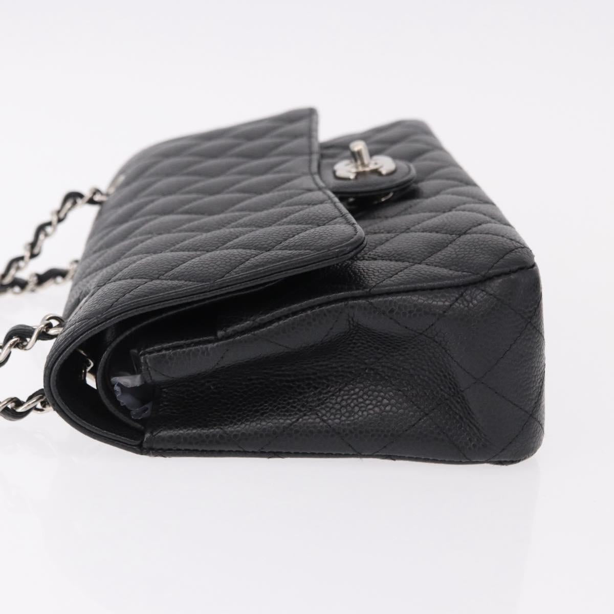 CHANEL Chain Matelasse 25 Bag Caviar Nera Originale | Argento