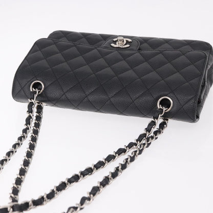 CHANEL Chain Matelasse 25 Bag Caviar Nera Originale | Argento
