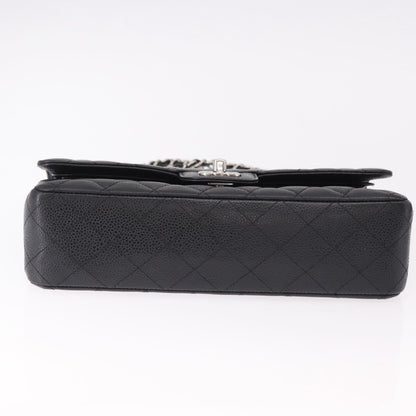CHANEL Chain Matelasse 25 Bag Caviar Nera Originale | Argento