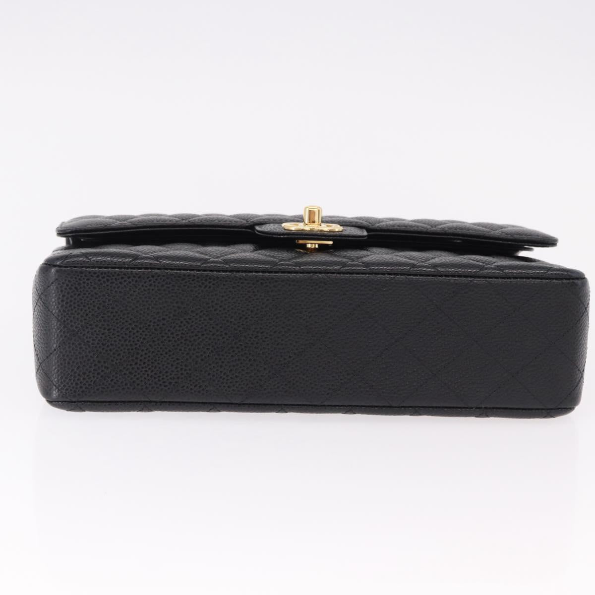 CHANEL Chain Matelasse 25 Bag Caviar Nera Originale | Oro Ottime Condizioni