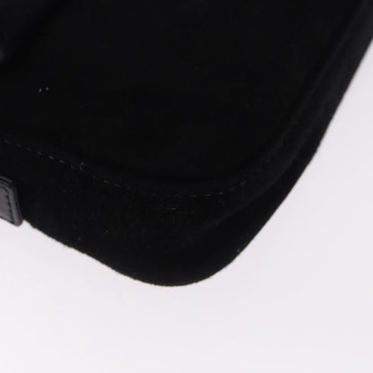 FENDI Mamma Baguette Bag Camoscio Nero Originale | Borsa Vintage Oro