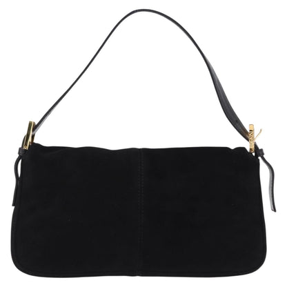 FENDI Mamma Baguette Bag Camoscio Nero Originale | Borsa Vintage Oro