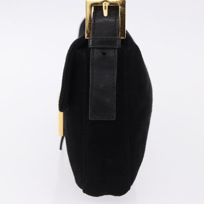 FENDI Mamma Baguette Bag Camoscio Nero Originale | Borsa Vintage Oro