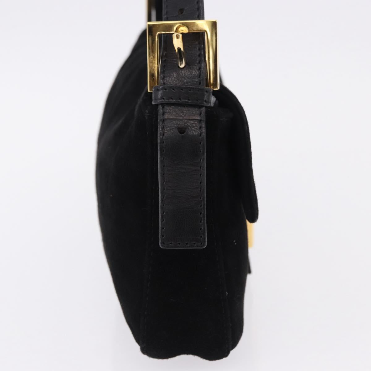 FENDI Mamma Baguette Bag Camoscio Nero Originale | Borsa Vintage Oro