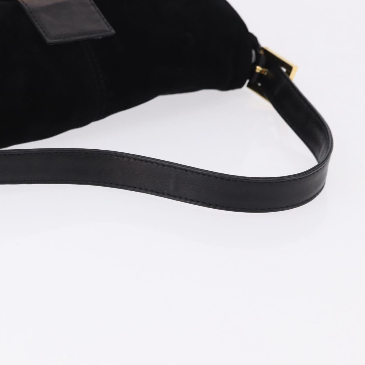 FENDI Mamma Baguette Bag Camoscio Nero Originale | Borsa Vintage Oro