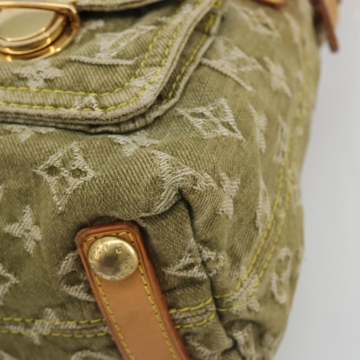 Louis Vuitton Denim Buggy PM Shoulder Bag Khaki Authentic yk20636V - photo 10