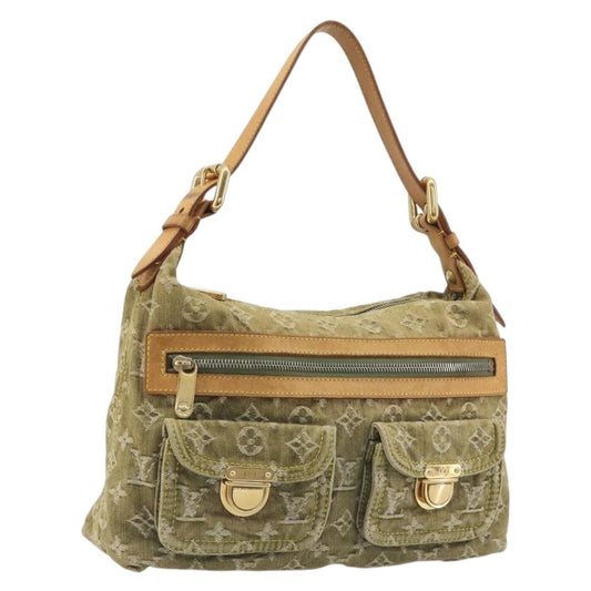 Louis Vuitton Denim Buggy PM Shoulder Bag Khaki Authentic yk20636V - photo 1