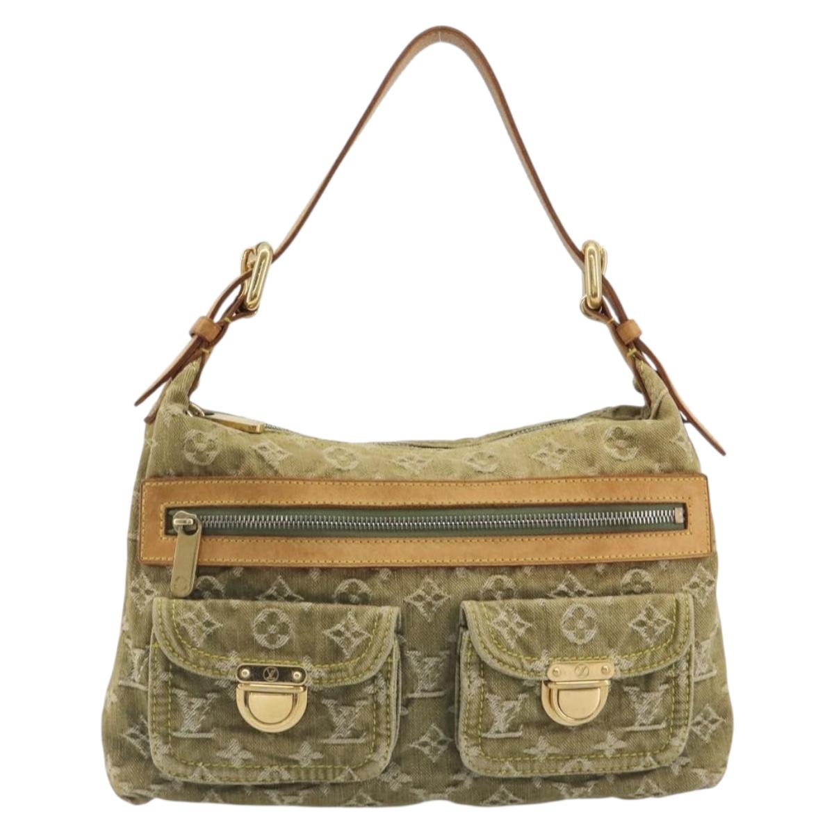 Louis Vuitton Denim Buggy PM Shoulder Bag Khaki Authentic yk20636V - photo 2