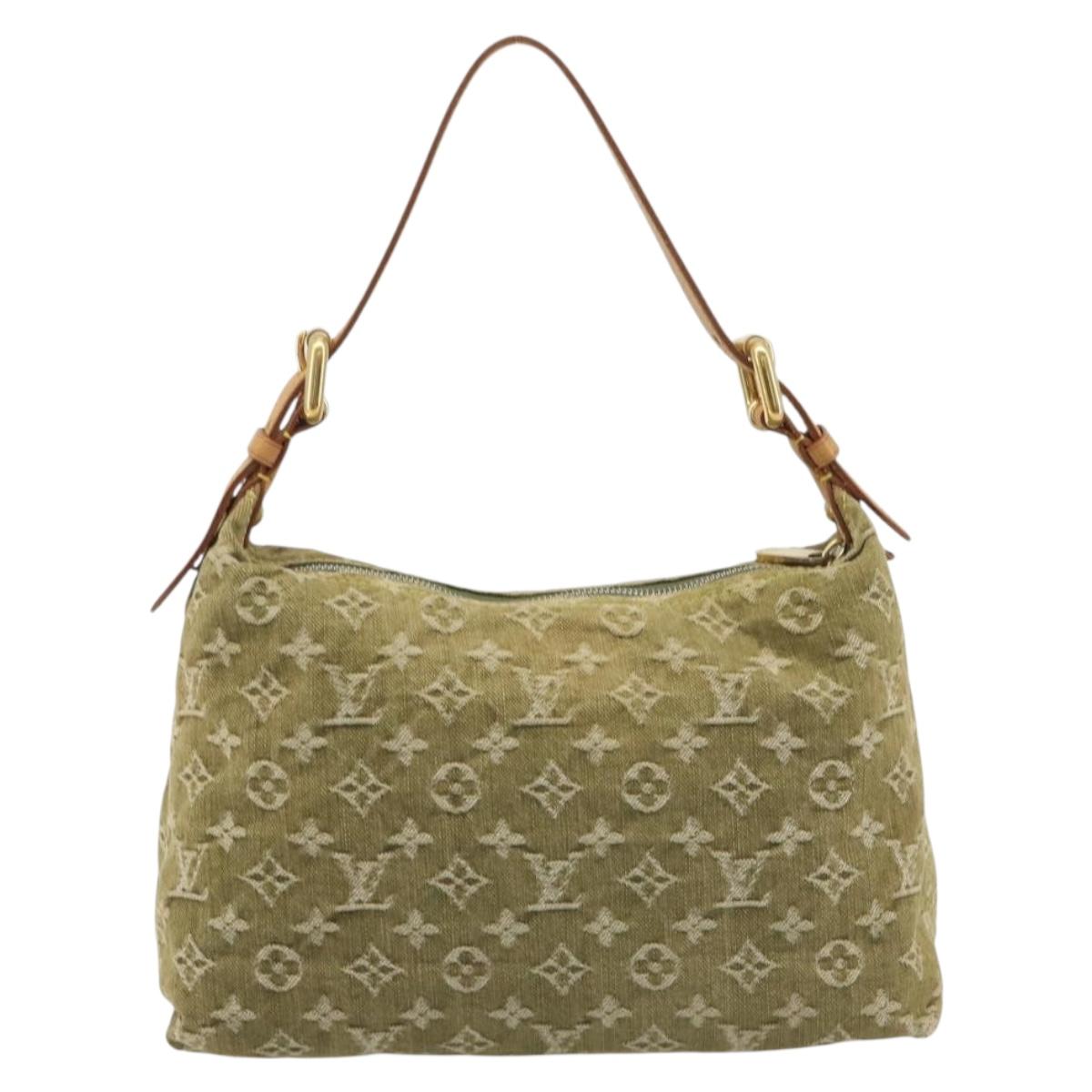 Louis Vuitton Denim Buggy PM Shoulder Bag Khaki Authentic yk20636V - photo 3