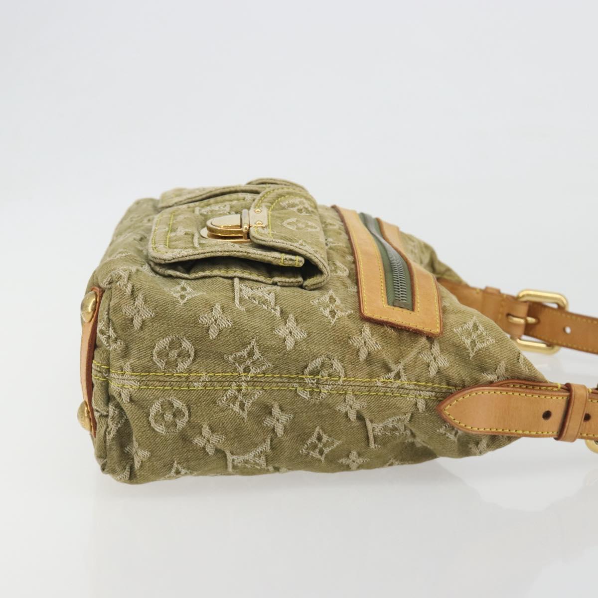 Louis Vuitton Denim Buggy PM Shoulder Bag Khaki Authentic yk20636V - photo 4
