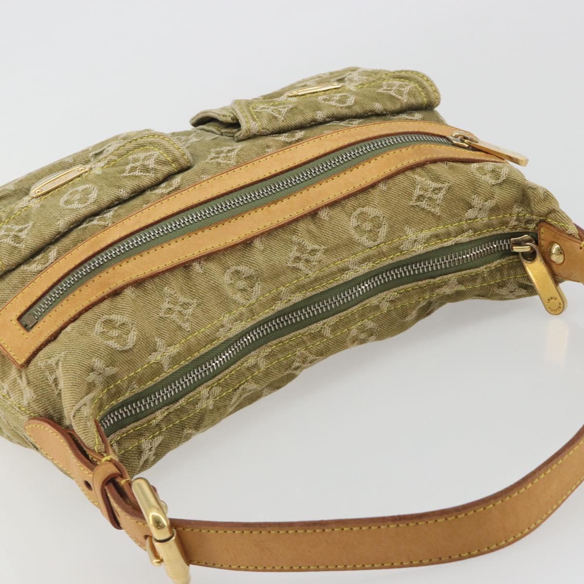 Louis Vuitton Denim Buggy PM Shoulder Bag Khaki Authentic yk20636V - photo 6