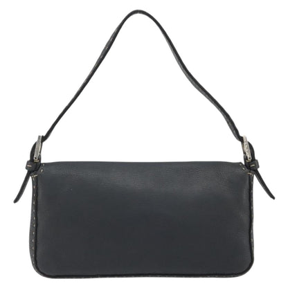FENDI Celeria Baguette Bag Pelle Grigia Originale | Mamma Baguette Argento