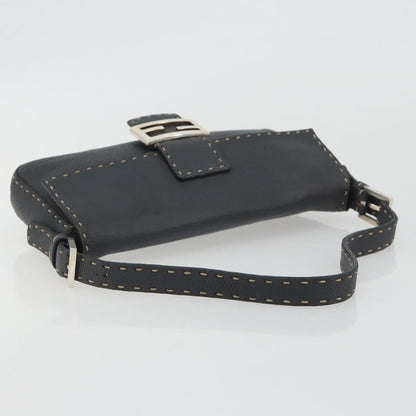FENDI Celeria Baguette Bag Pelle Grigia Originale | Mamma Baguette Argento