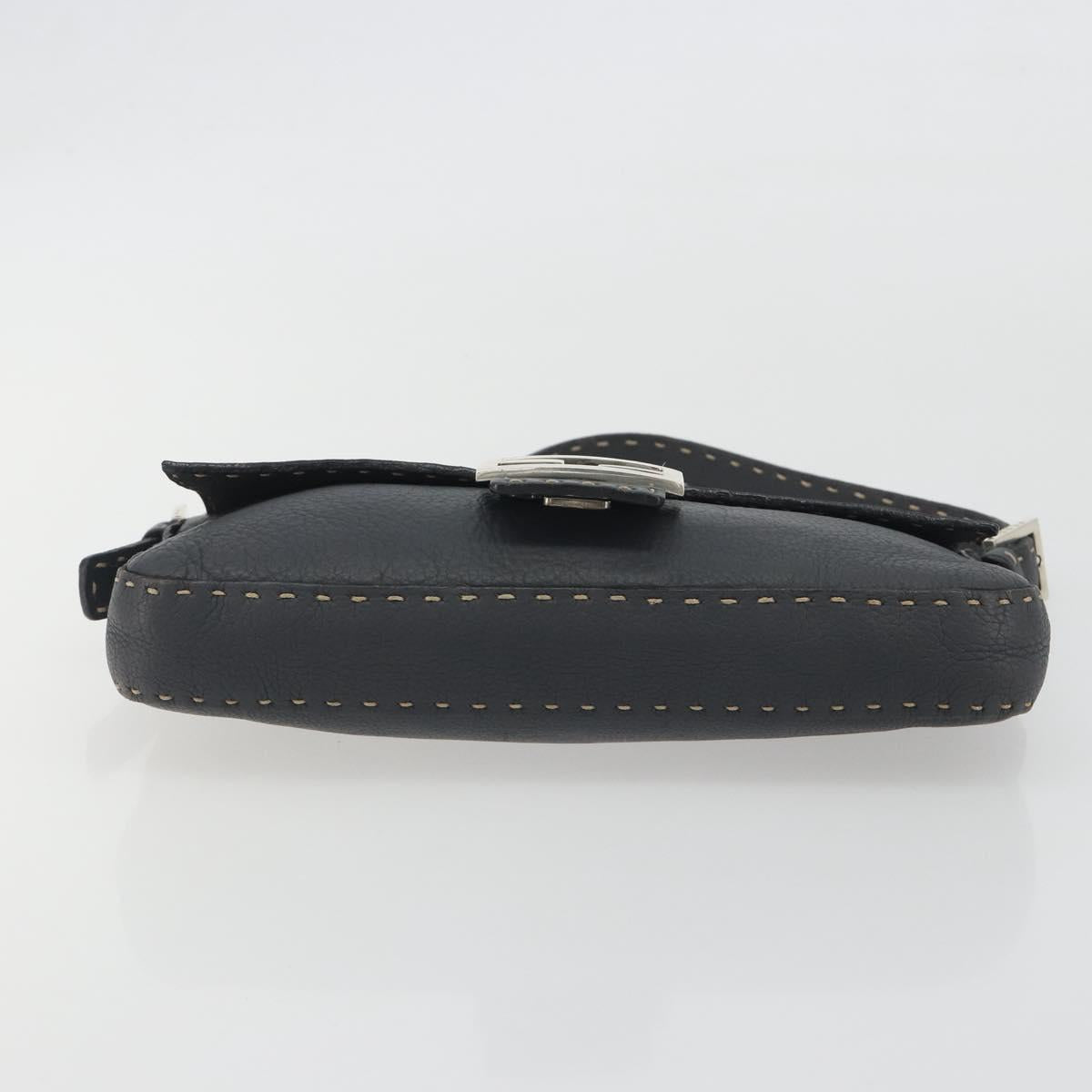 FENDI Celeria Baguette Bag Pelle Grigia Originale | Mamma Baguette Argento