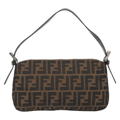 FENDI Zucca Canvas Baguette Bag Marrone Argento Originale | Mamma Baguette