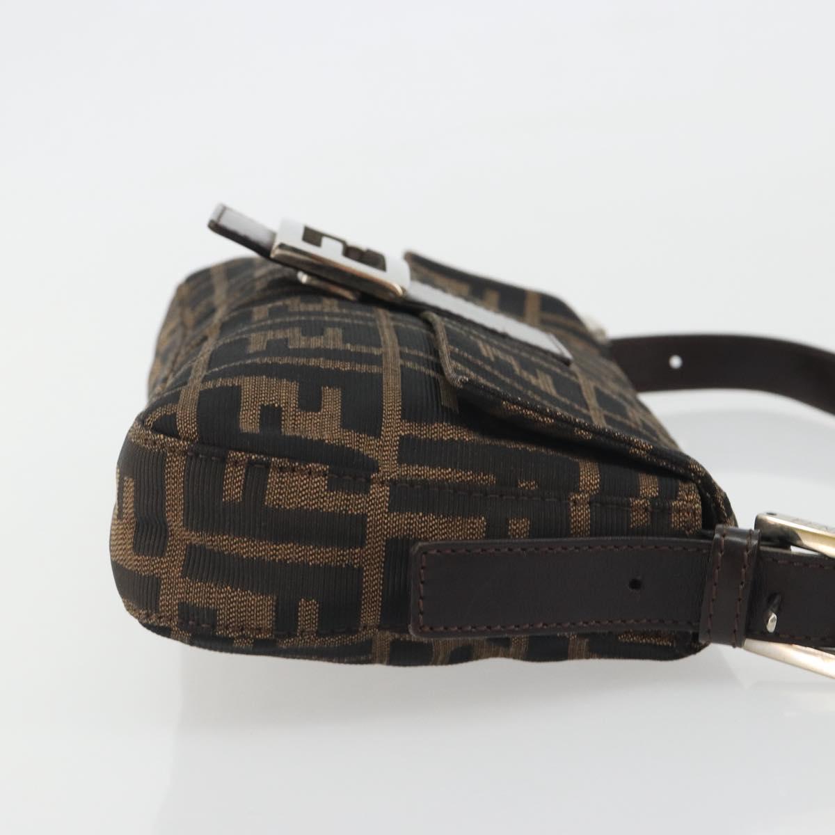 FENDI Zucca Canvas Baguette Bag Marrone Argento Originale | Mamma Baguette