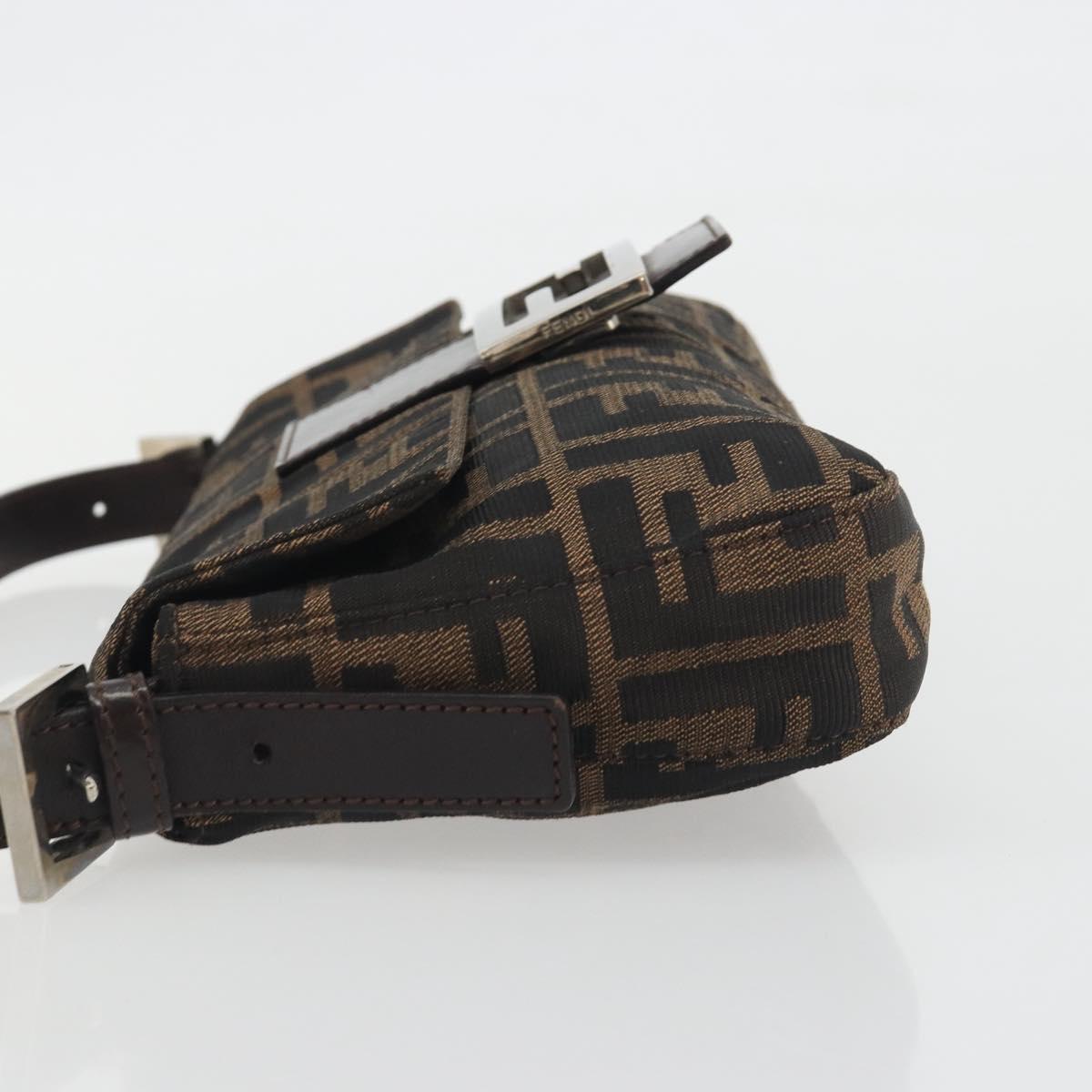 FENDI Zucca Canvas Baguette Bag Marrone Argento Originale | Mamma Baguette
