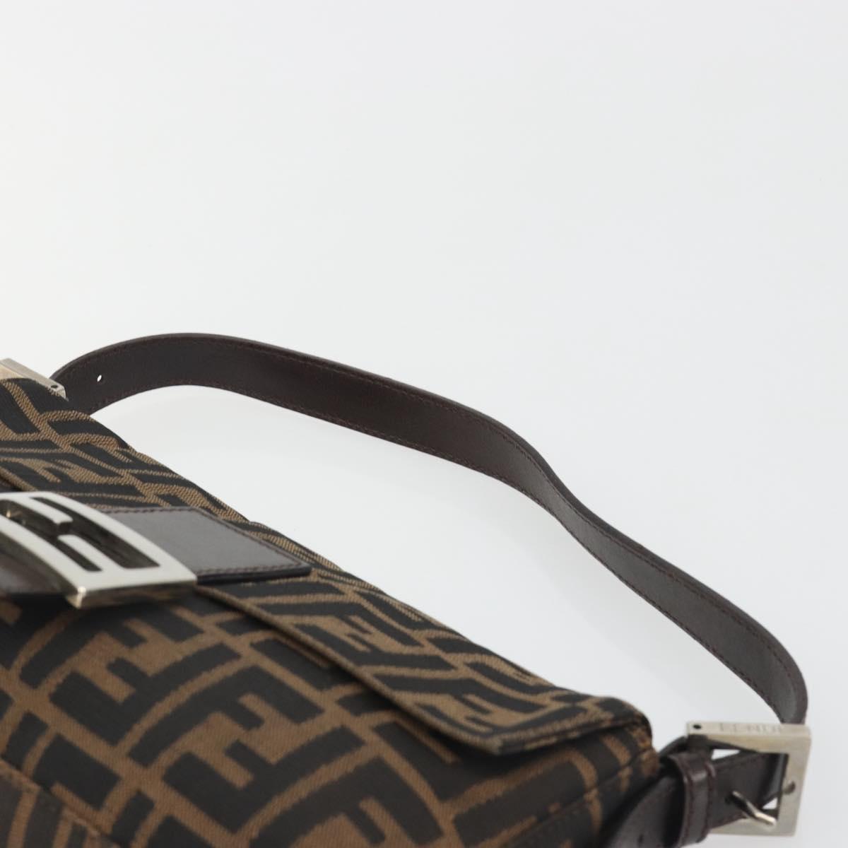 FENDI Zucca Canvas Baguette Bag Marrone Argento Originale | Mamma Baguette