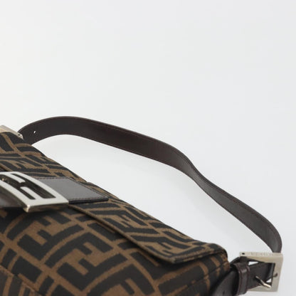 FENDI Zucca Canvas Baguette Bag Marrone Argento Originale | Mamma Baguette