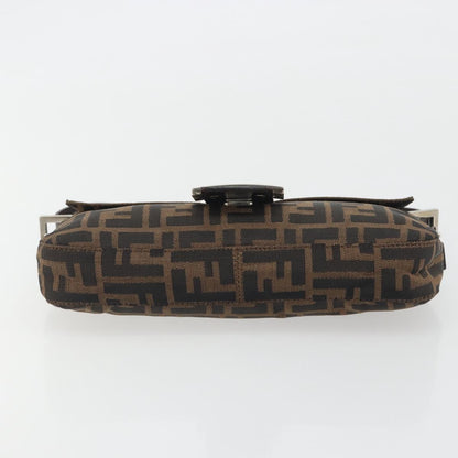 FENDI Zucca Canvas Baguette Bag Marrone Argento Originale | Mamma Baguette