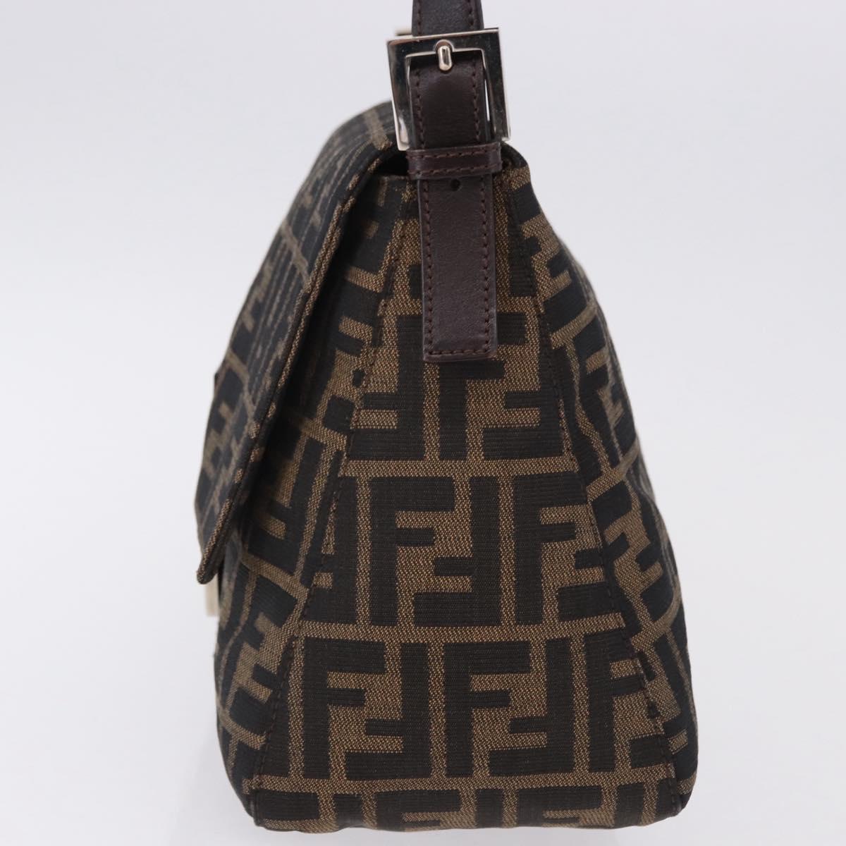 FENDI Zucca Canvas Baguette Bag Marrone Argento Originale | Mamma Baguette