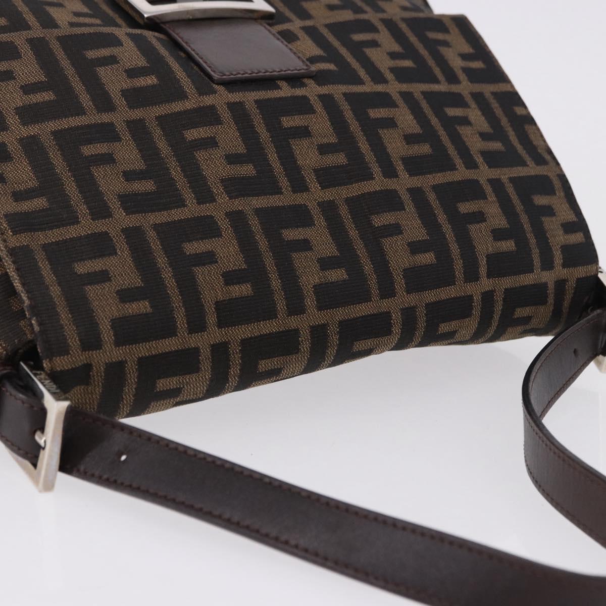 FENDI Zucca Canvas Baguette Bag Marrone Argento Originale | Mamma Baguette