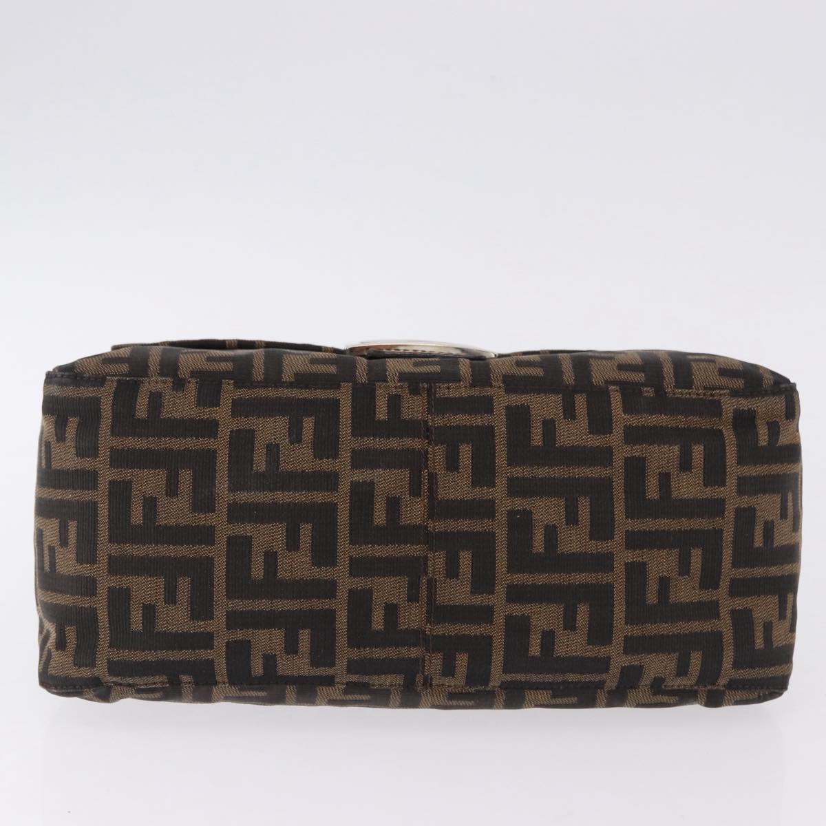 FENDI Zucca Canvas Baguette Bag Marrone Argento Originale | Mamma Baguette