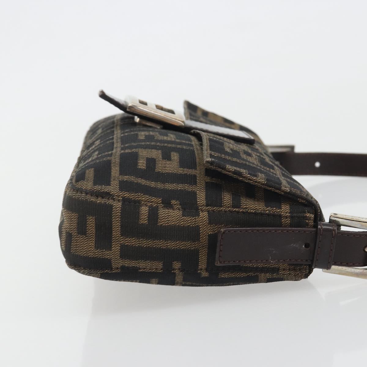 FENDI Zucca Canvas Baguette Bag Marrone Argento Originale | Mamma Baguette