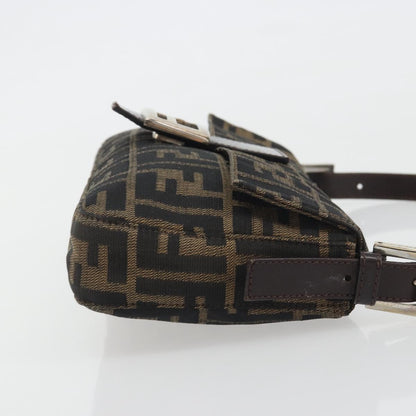 FENDI Zucca Canvas Baguette Bag Marrone Argento Originale | Mamma Baguette