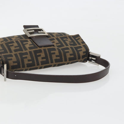 FENDI Zucca Canvas Baguette Bag Marrone Argento Originale | Mamma Baguette