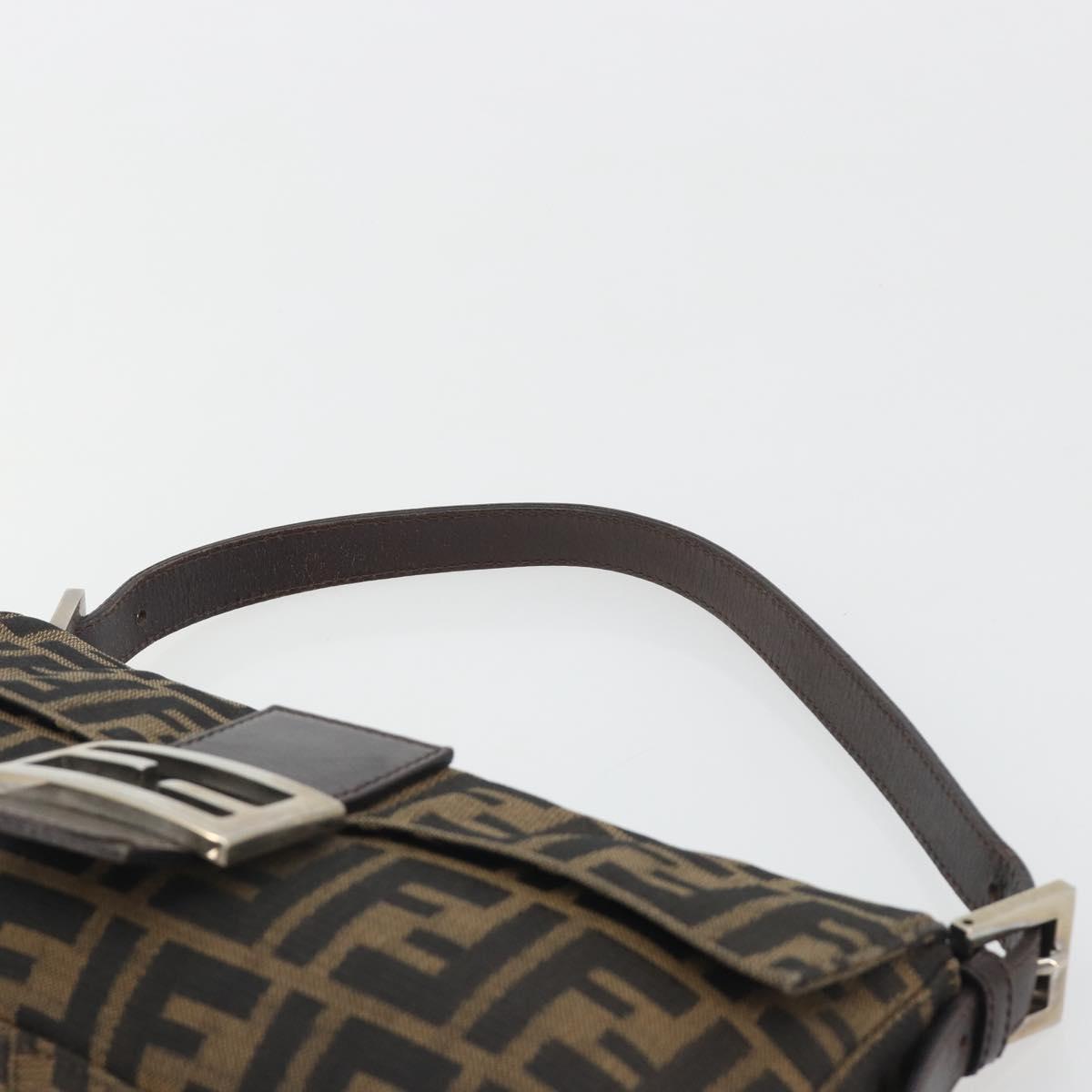 FENDI Zucca Canvas Baguette Bag Marrone Argento Originale | Mamma Baguette