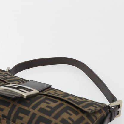 FENDI Zucca Canvas Baguette Bag Marrone Argento Originale | Mamma Baguette