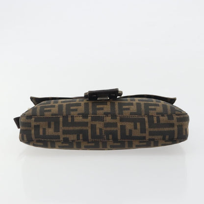 FENDI Zucca Canvas Baguette Bag Marrone Argento Originale | Mamma Baguette