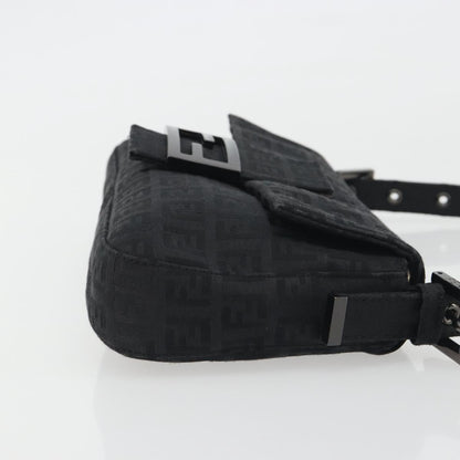 FENDI Zucchino Canvas Baguette Bag Nera Originale | Mamma Baguette 8BR000