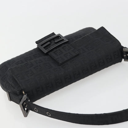 FENDI Zucchino Canvas Baguette Bag Nera Originale | Mamma Baguette 8BR000