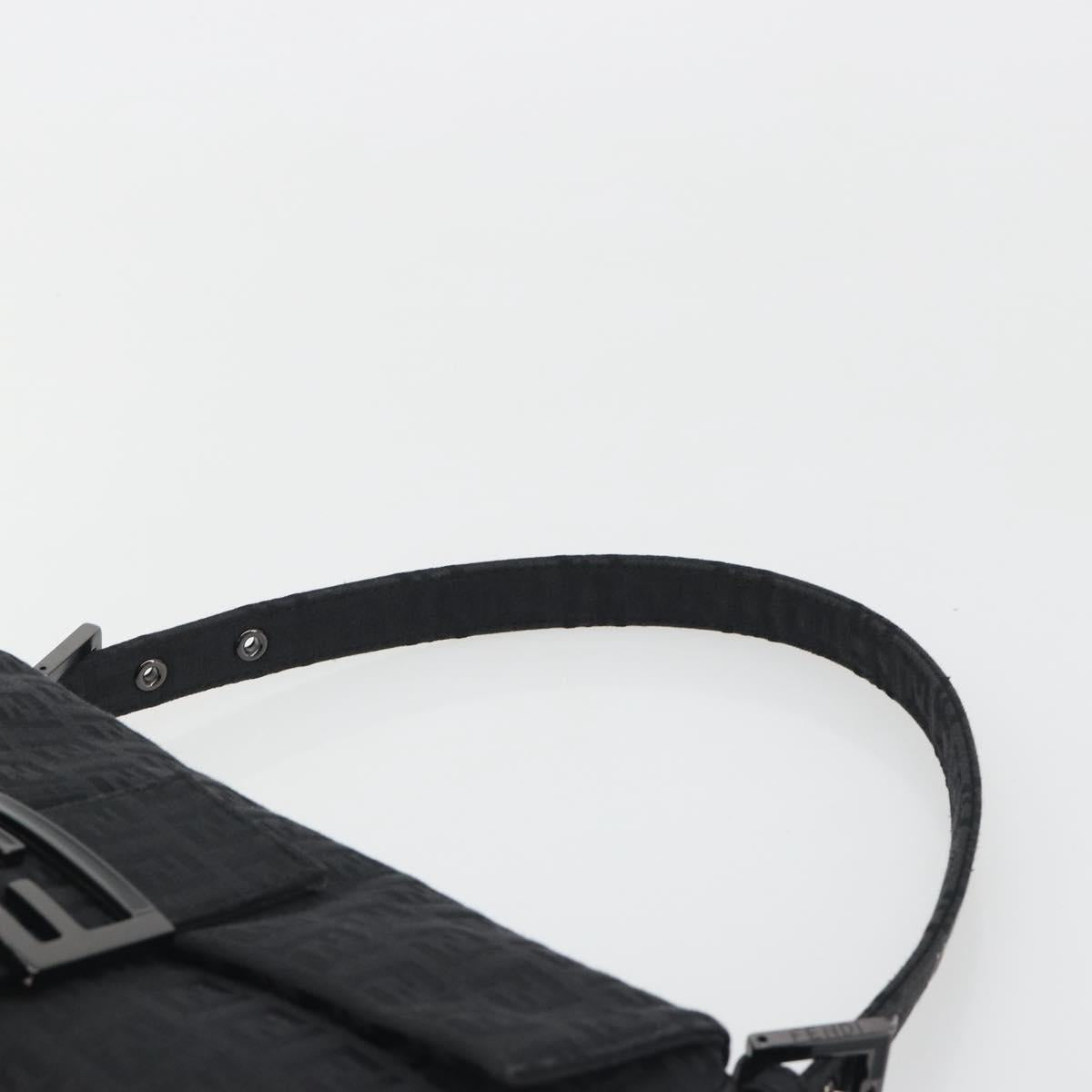 FENDI Zucchino Canvas Baguette Bag Nera Originale | Mamma Baguette 8BR000