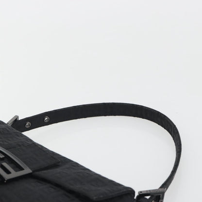 FENDI Zucchino Canvas Baguette Bag Nera Originale | Mamma Baguette 8BR000