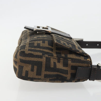 FENDI Zucca Canvas Baguette Bag Marrone Argento Originale | Mamma Baguette