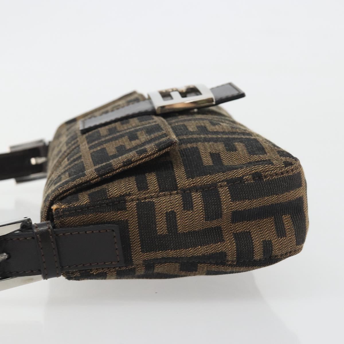 FENDI Zucca Canvas Baguette Bag Marrone Argento Originale | Mamma Baguette