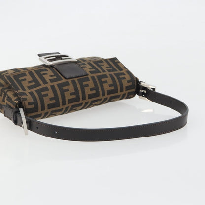 FENDI Zucca Canvas Baguette Bag Marrone Argento Originale | Mamma Baguette