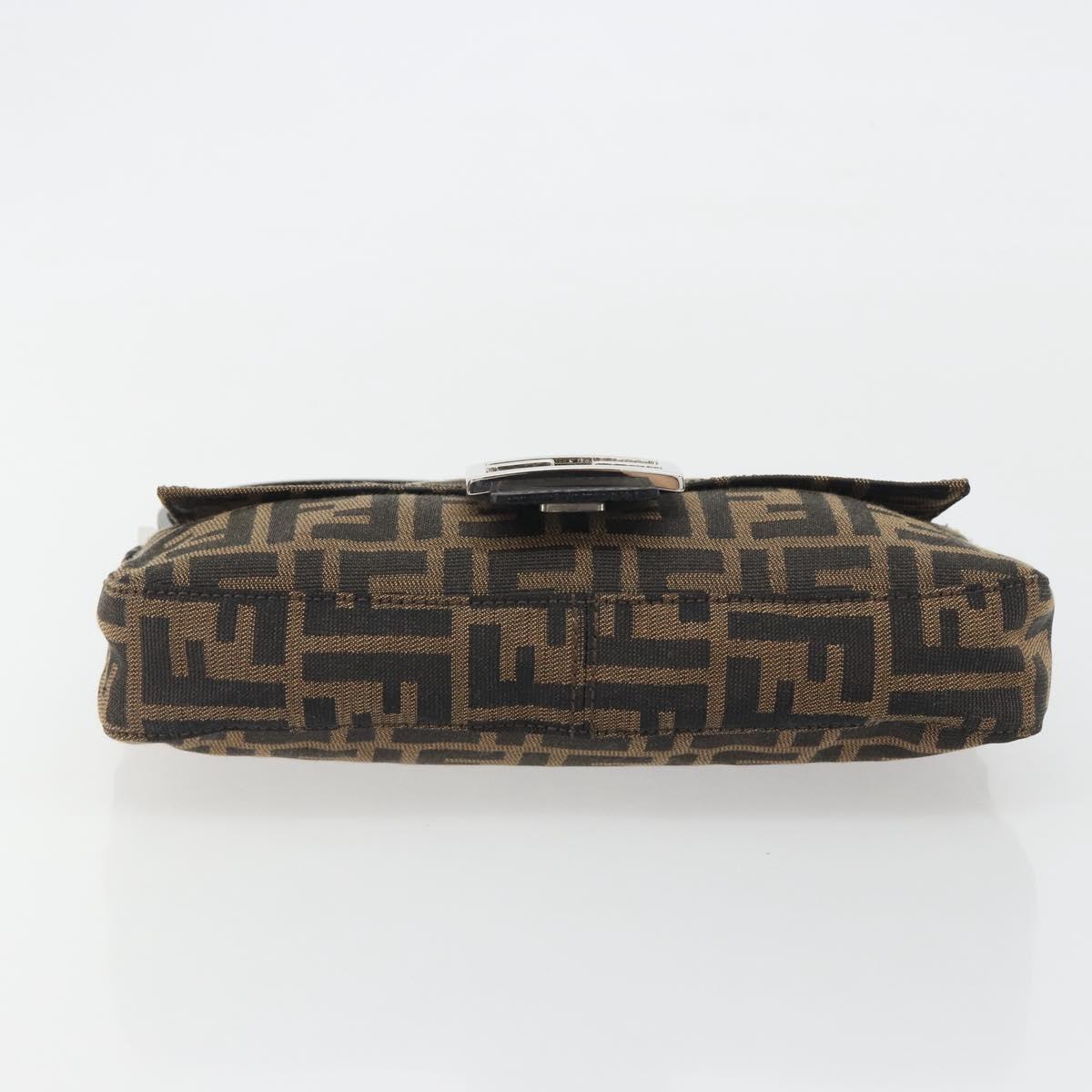 FENDI Zucca Canvas Baguette Bag Marrone Argento Originale | Mamma Baguette